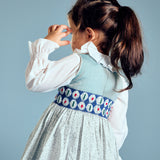 Girl - Evelyn 100% Cotton Hand Embroidered Smocked Dress