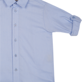 Boy - Davide Classic Collar Shirt in Blue Liberty Cotton