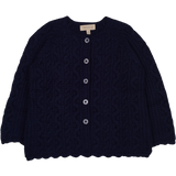 Girl - Coco Navy Blue 100% Royal Alpaca Cardigan