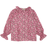 Girl - Callie 100% Cotton Blouse with Pleats in Floral Prints