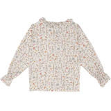 Girl - Callie 100% Cotton Blouse with Pleats in Nature Prints