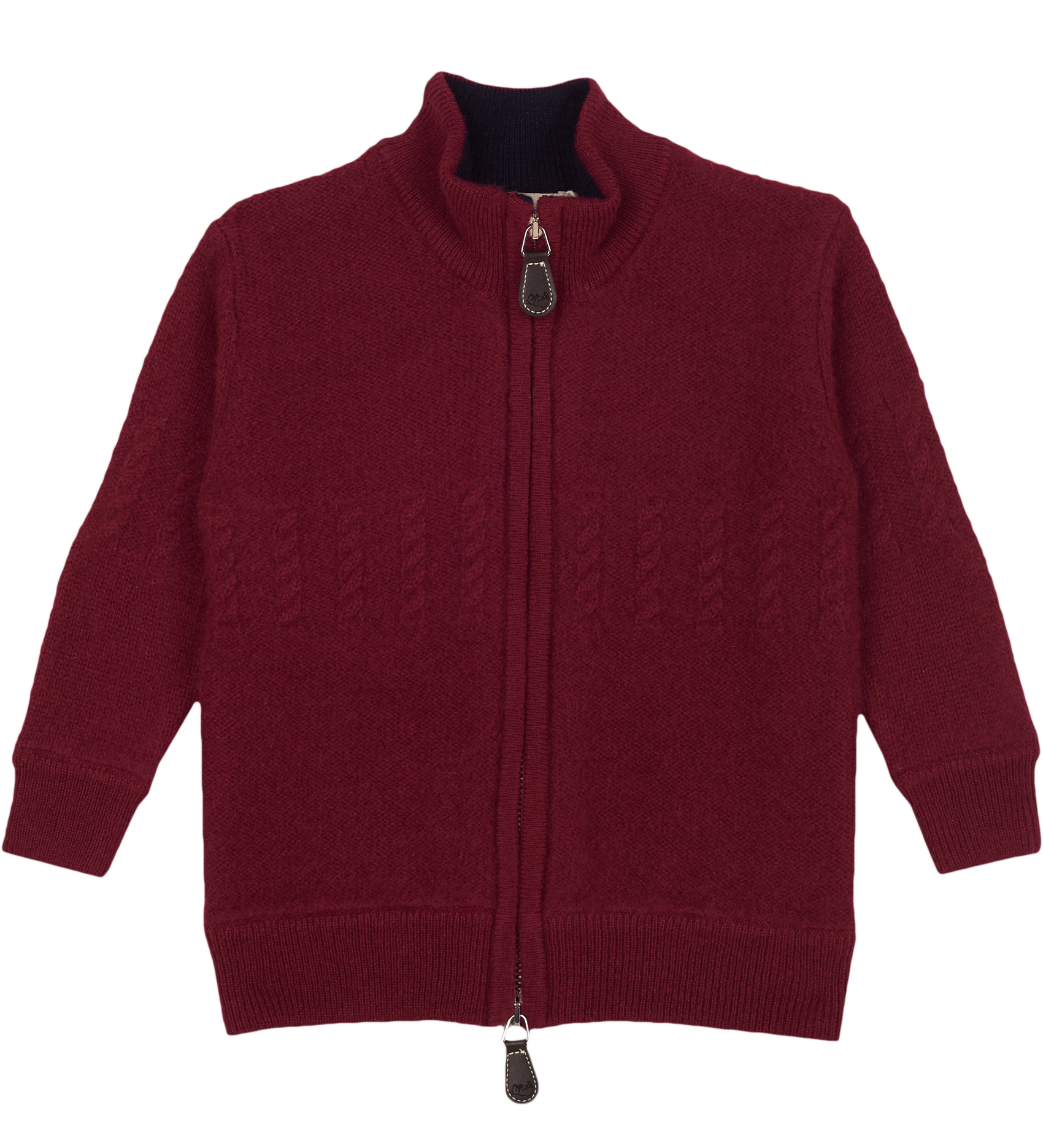 Boy - Emanuele 100% Cashmere High Neck Cardigan