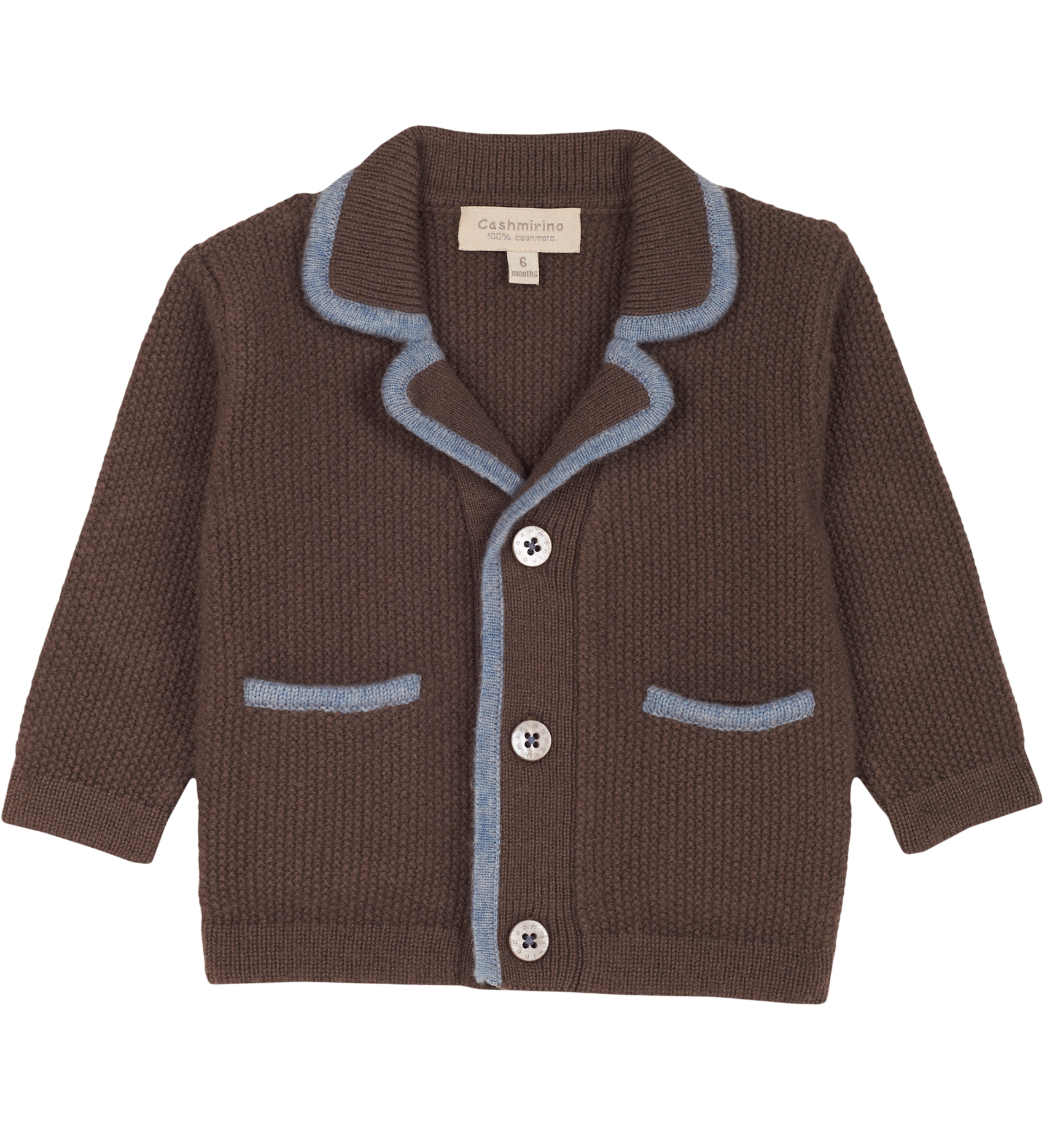 Baby Boy - Moreno Blazer in 100% Cashmere with Contrast Trim and Elbow Patches