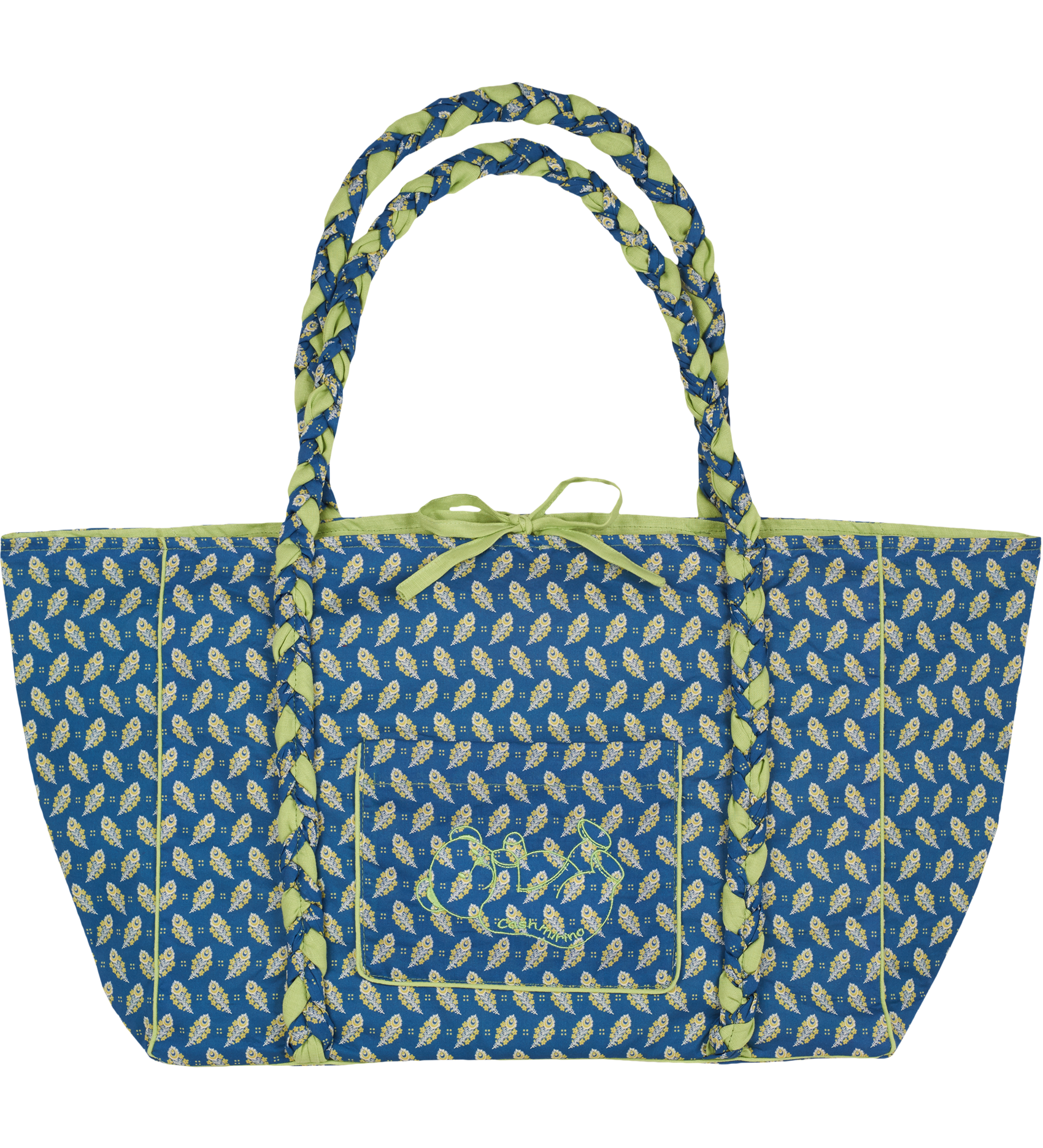Veronica Tote Bag – Liberty Fabric, Hand-Braided Handles