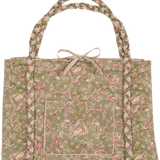 Veronica Tote Bag – Liberty Fabric, Hand-Braided Handles