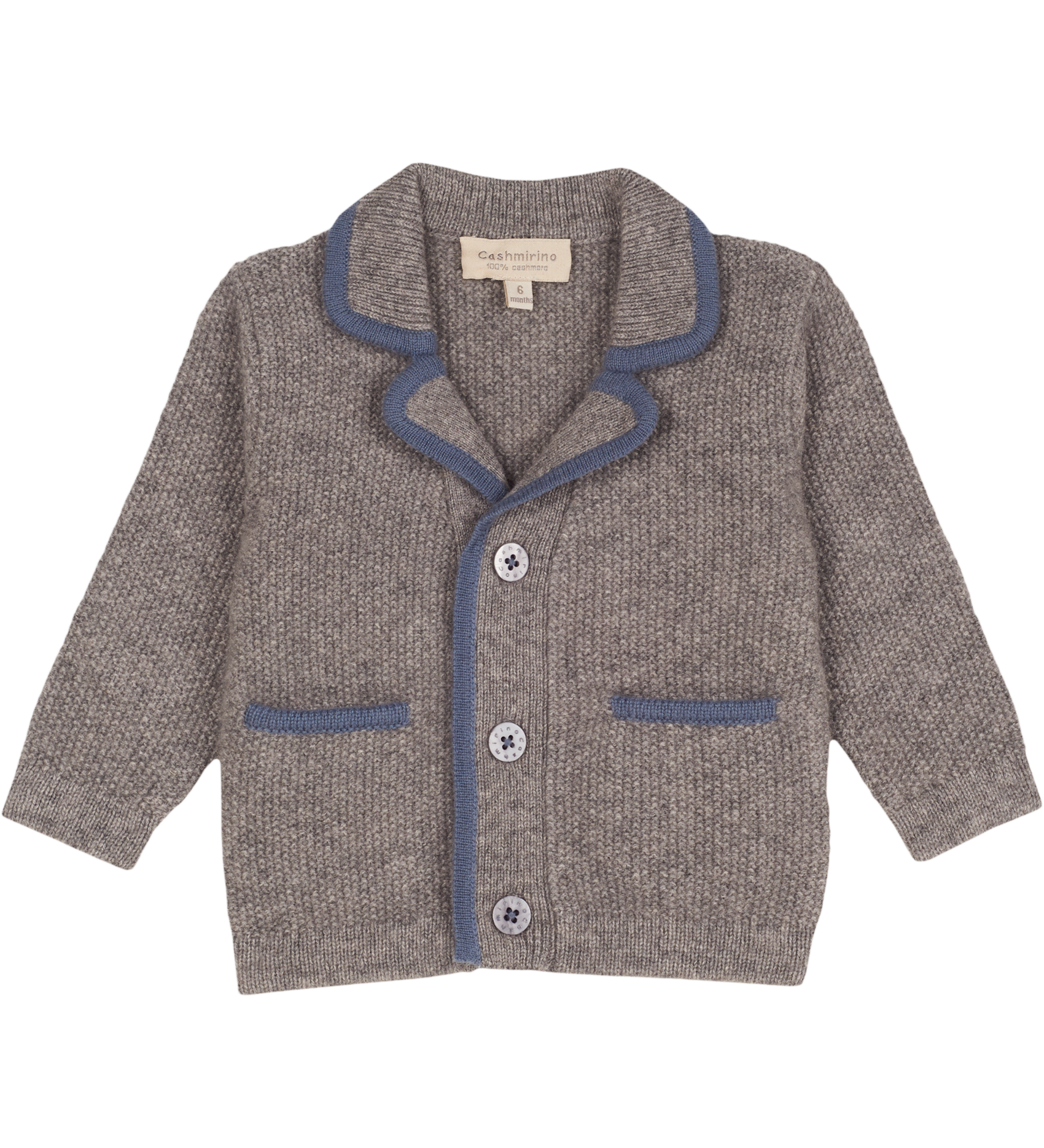 Baby Boy - Moreno Blazer in 100% Cashmere with Contrast Trim and Elbow Patches
