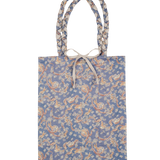 Polly Reversible Cotton Bag – Liberty Print, Hand-Braided Handles