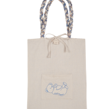 Polly Reversible Cotton Bag – Liberty Print, Hand-Braided Handles