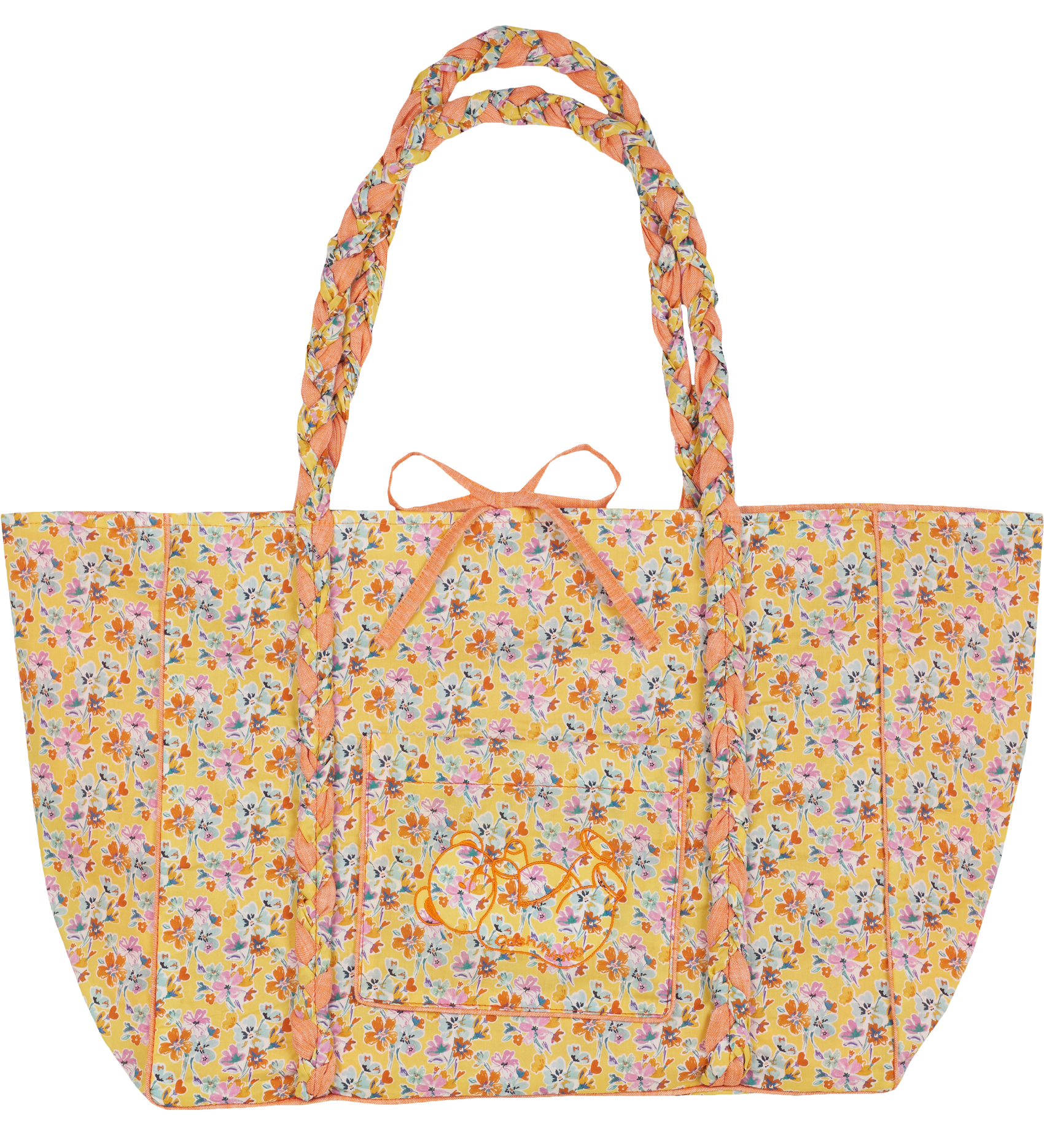 Veronica Tote Bag – Liberty Fabric, Hand-Braided Handles