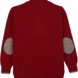 Mens - Edmund 100% Cashmere Jumper with Elbow Patches