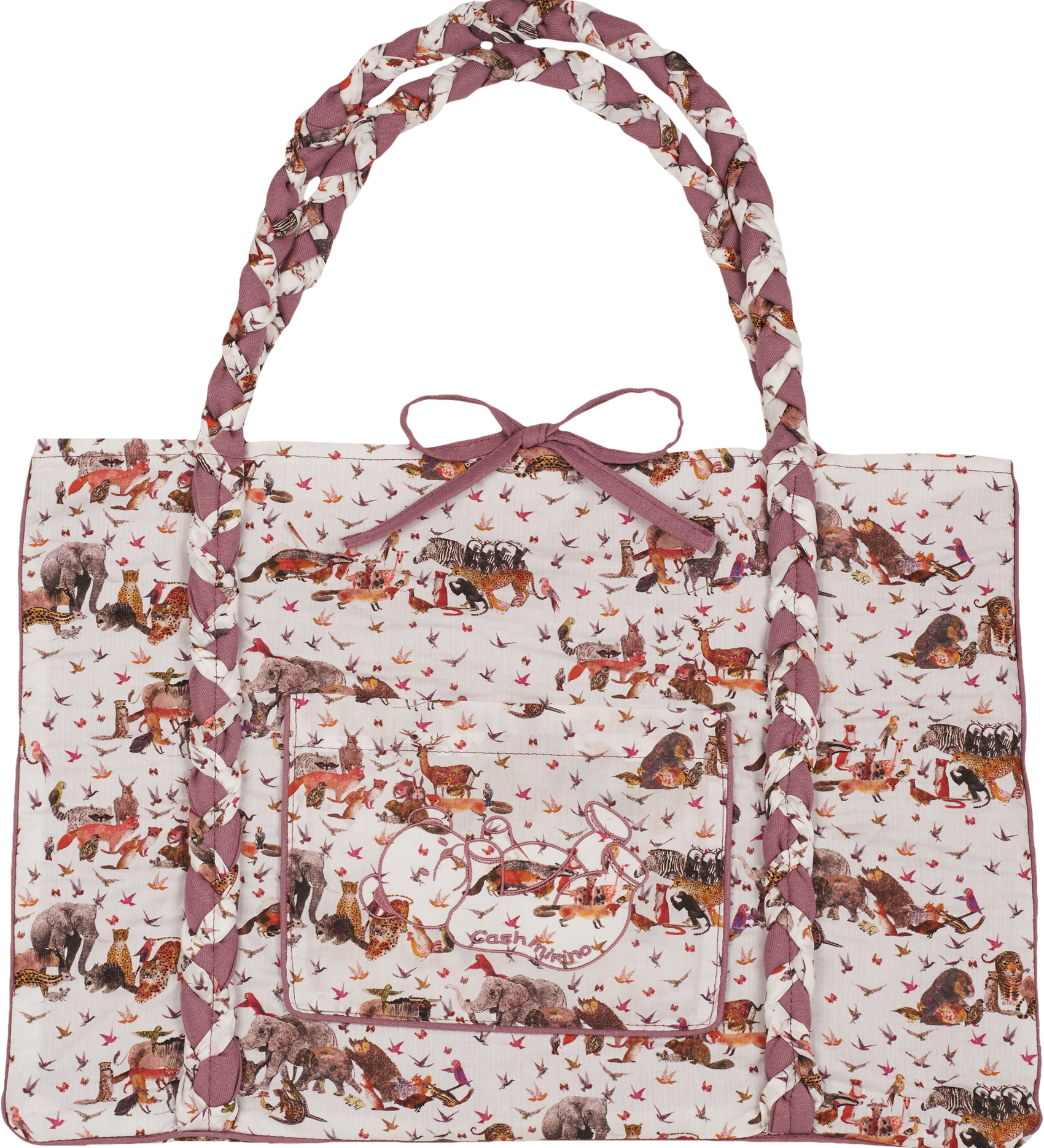 Veronica Tote Bag – Liberty Fabric, Hand-Braided Handles