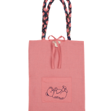 Polly Reversible Cotton Bag – Liberty Print, Hand-Braided Handles