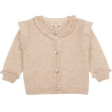Baby Girl - Isabella Cardigan in 100% Cashmere – Frill Trim & Contrasting Detail