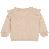 Baby Girl - Isabella Cardigan in 100% Cashmere – Frill Trim & Contrasting Detail
