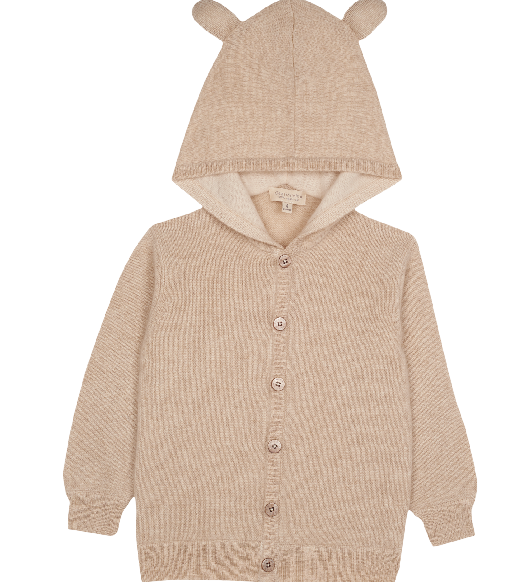 Unisex - Teddy 100% Cashmere Cardigan Hoodie