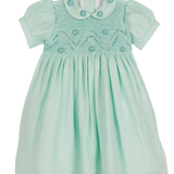 Girl - Rosina Hand-Embroidered Silk Chiffon Dress