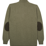 Mens - Edmund 100% Cashmere Jumper with Elbow Patches
