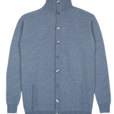 Mens - Raymond 100% Cashmere High Neck Cardigan