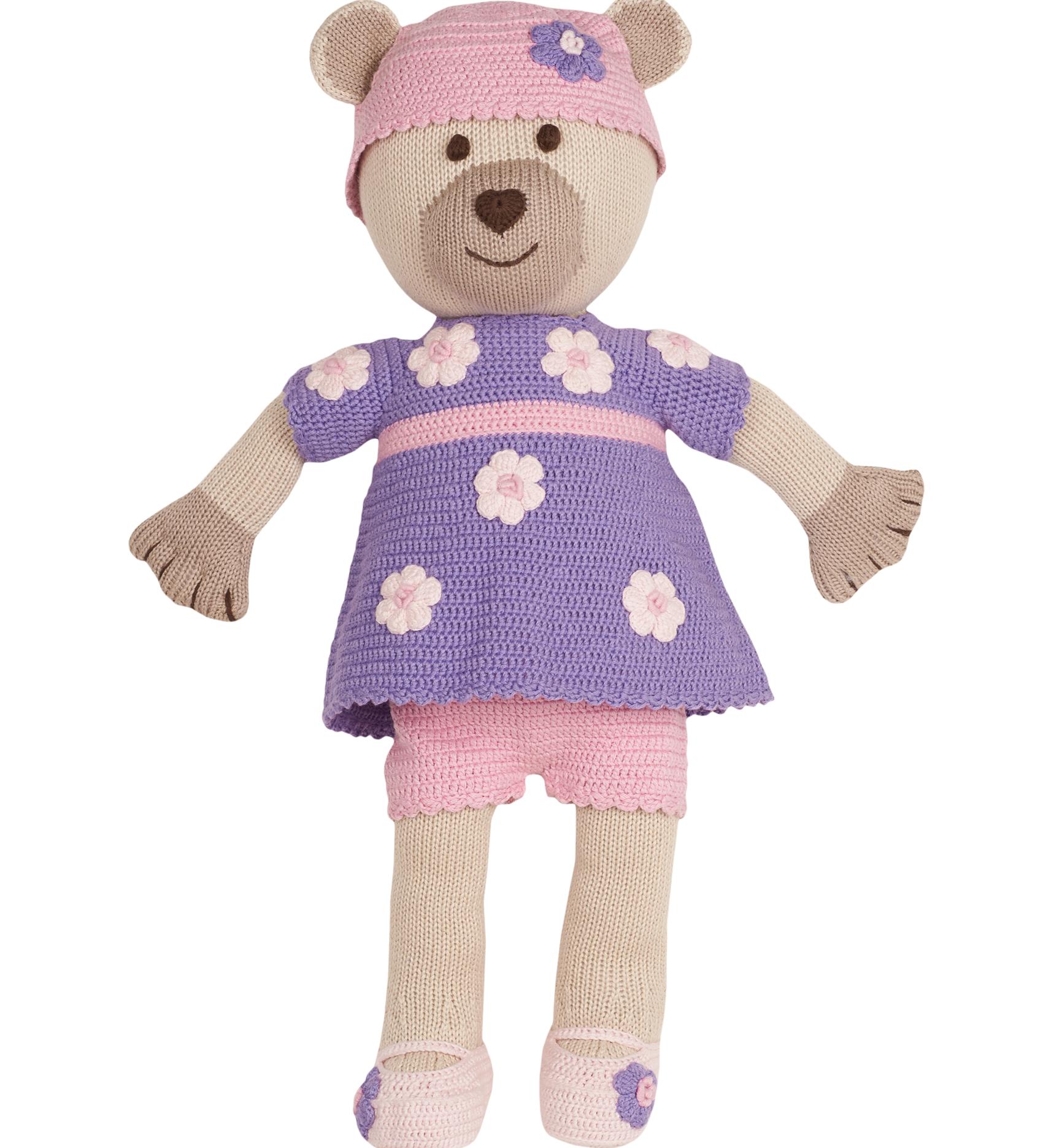 Girl - Sofi Handmade Bear Toy with Removable Hand Embroidered Outfit