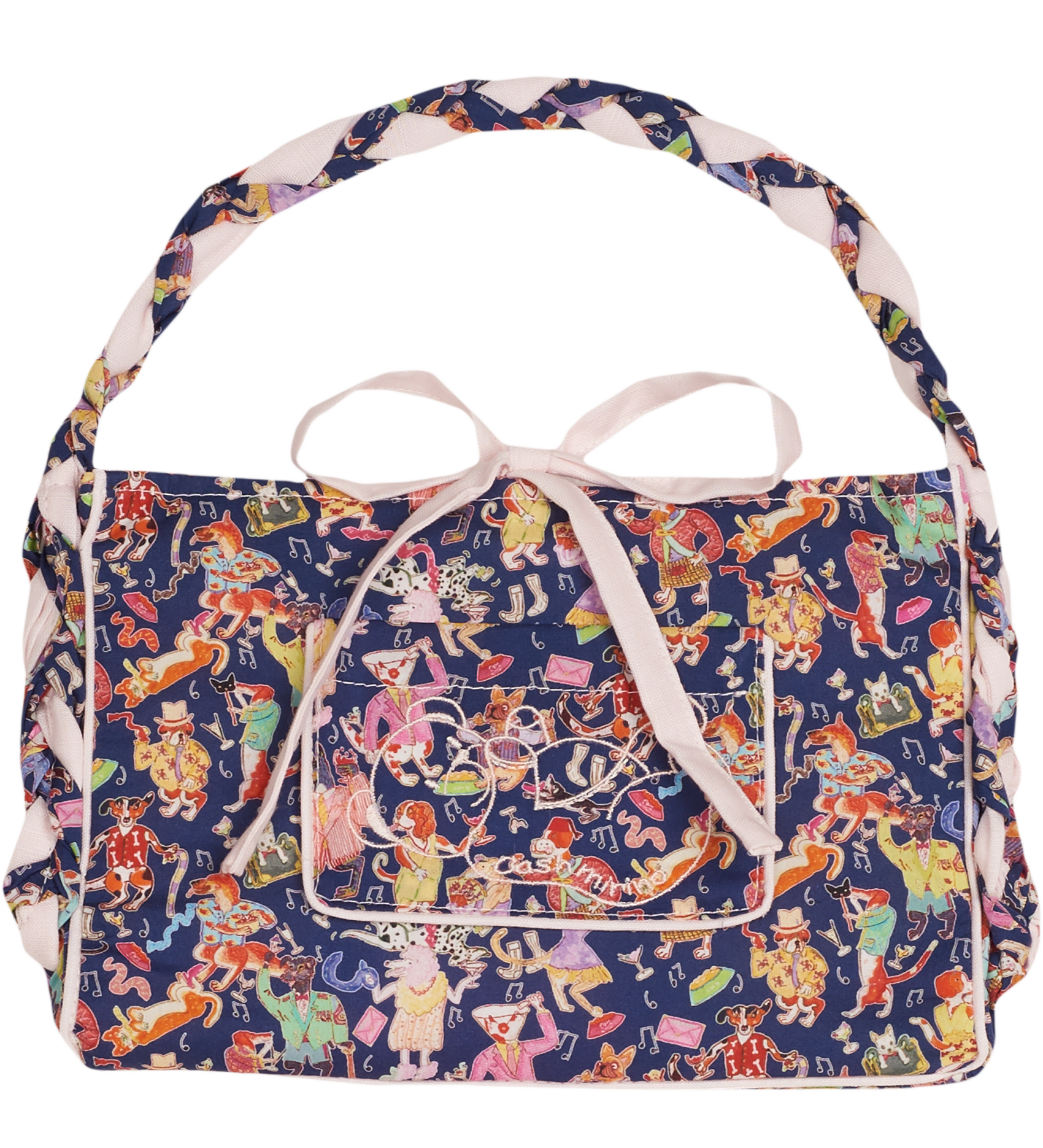 Dolly Mini Tote Bag – Liberty Cotton, Hand-Braided Handles