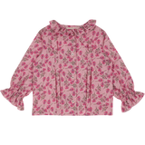Baby Girl - Callie 100% Cotton Blouse with Pleats in Floral Prints