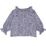 Baby Girl - Callie 100% Cotton Blouse with Pleats in Nature Prints