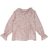 Girl - Callie 100% Cotton Blouse with Pleats and Ruffle Collar