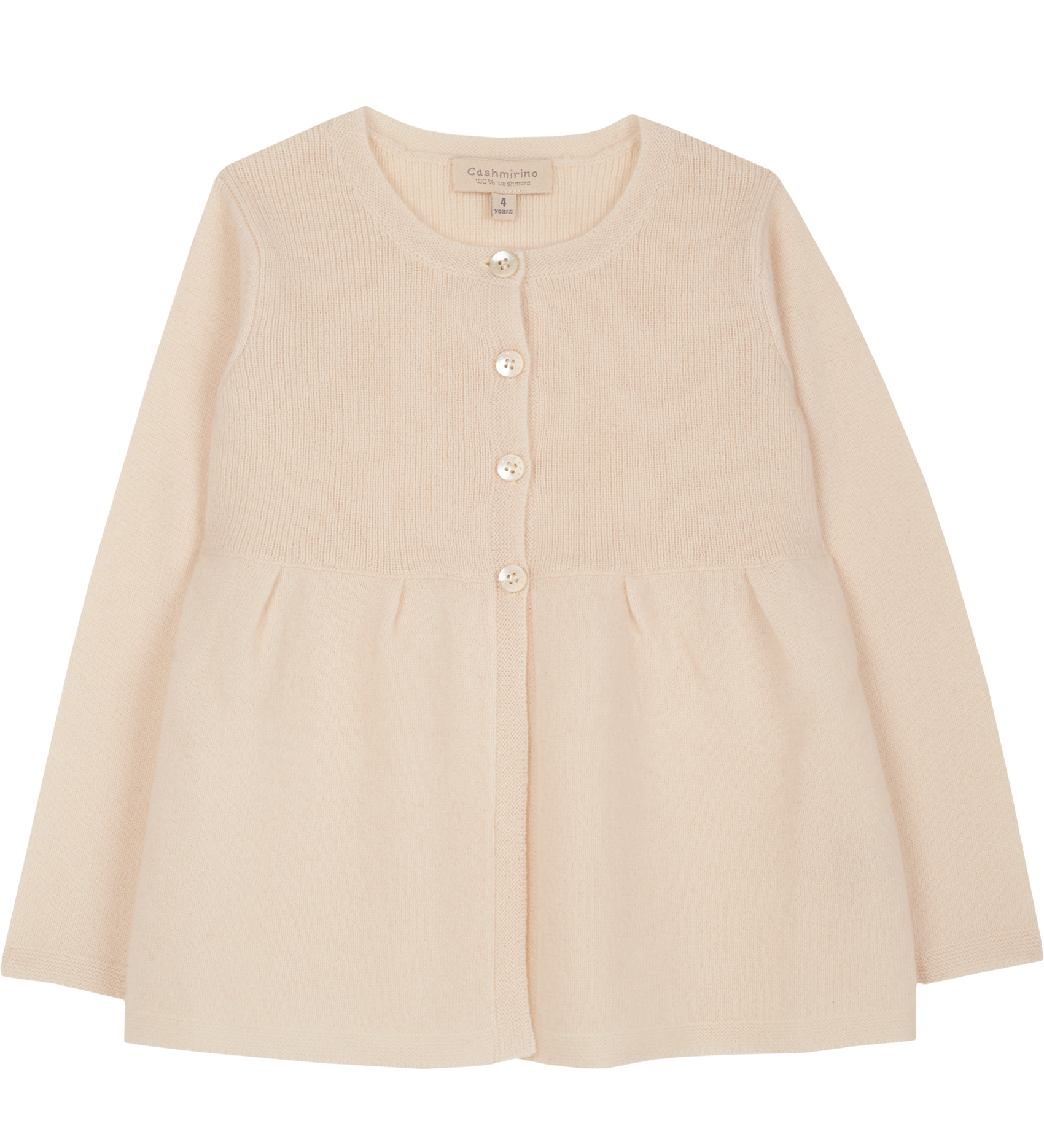 Girl - Neni 100% Cashmere Cardigan with Gathered Waist