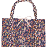 Veronica Tote Bag – Liberty Fabric, Hand-Braided Handles
