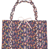 Veronica Tote Bag – Liberty Fabric, Hand-Braided Handles