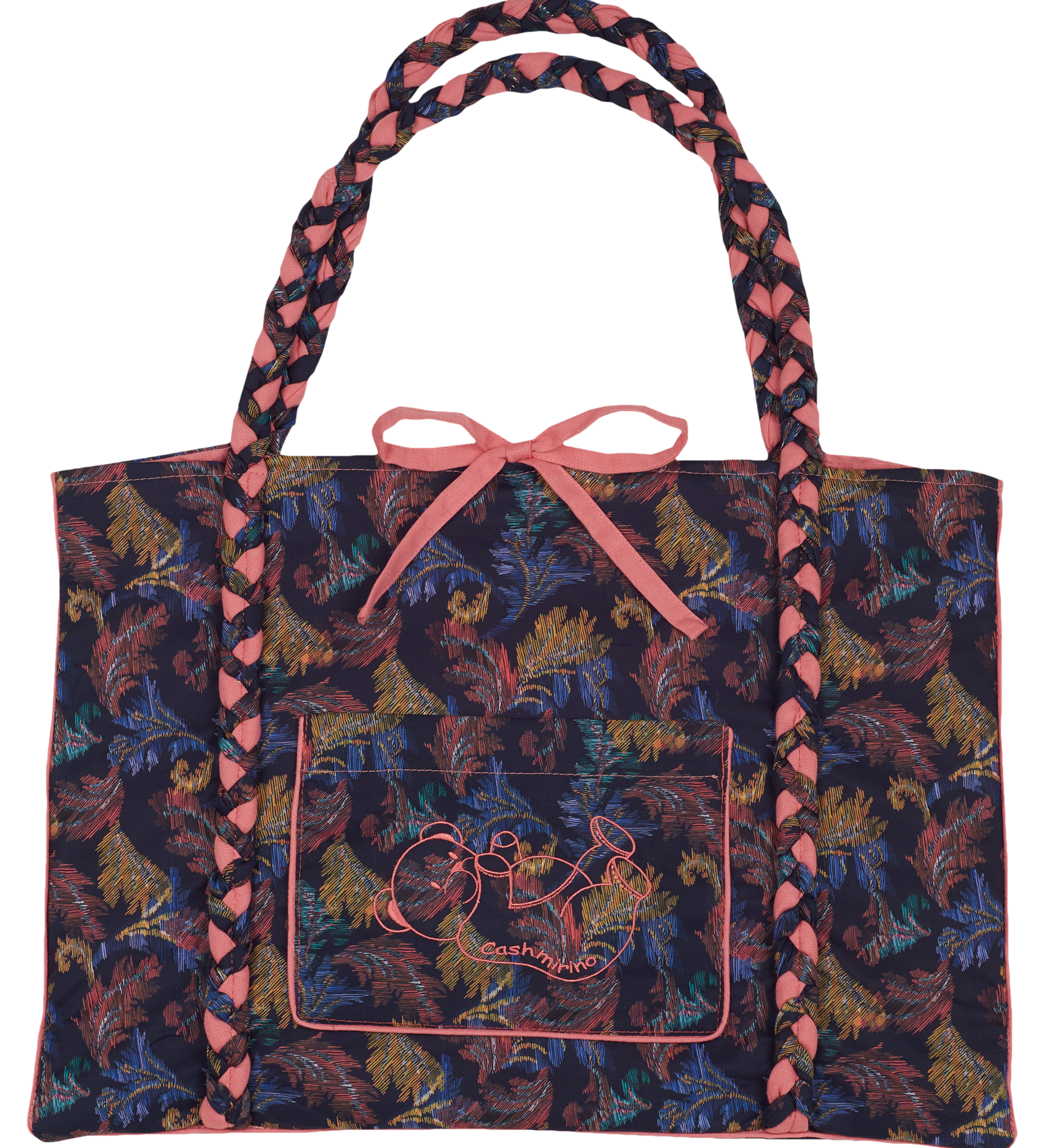 Veronica Tote Bag – Liberty Fabric, Hand-Braided Handles