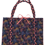 Veronica Tote Bag – Liberty Fabric, Hand-Braided Handles
