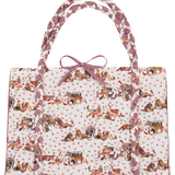 Veronica Tote Bag – Liberty Fabric, Hand-Braided Handles