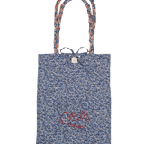 Polly Reversible Cotton Bag – Liberty Print, Hand-Braided Handles
