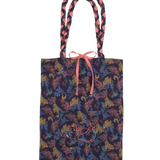 Polly Reversible Cotton Bag – Liberty Print, Hand-Braided Handles