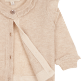 Baby Girl - Isabella Cardigan in 100% Cashmere – Frill Trim & Contrasting Detail