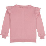 Baby Girl - Isabella Cardigan in 100% Cashmere – Frill Trim & Contrasting Detail