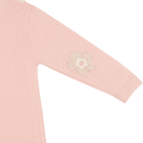 Baby Girl - Jerez Cashmere Romper with Contrasting Flower Collar