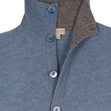 Mens - Raymond 100% Cashmere High Neck Cardigan
