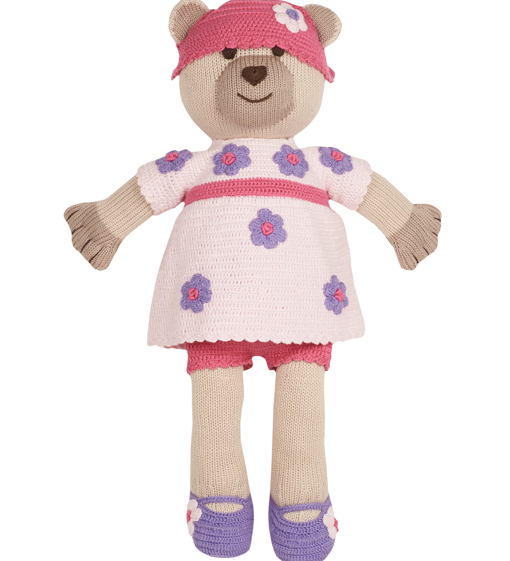 Girl - Sofi Handmade Bear Toy with Removable Hand Embroidered Outfit