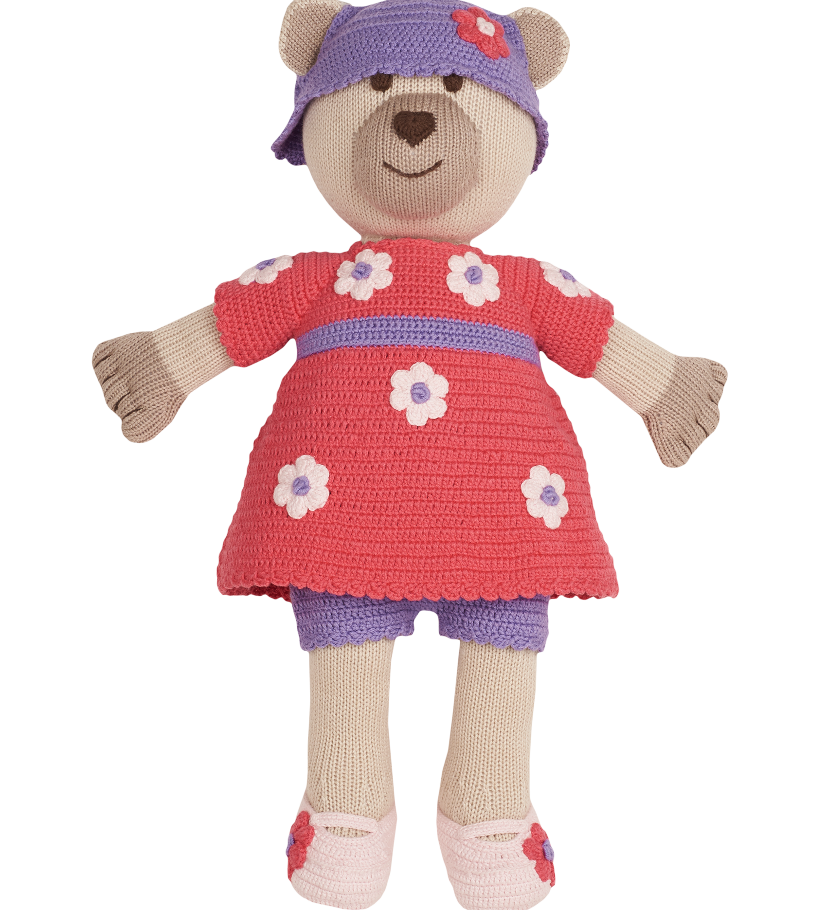 Girl - Sofi Handmade Bear Toy with Removable Hand Embroidered Outfit