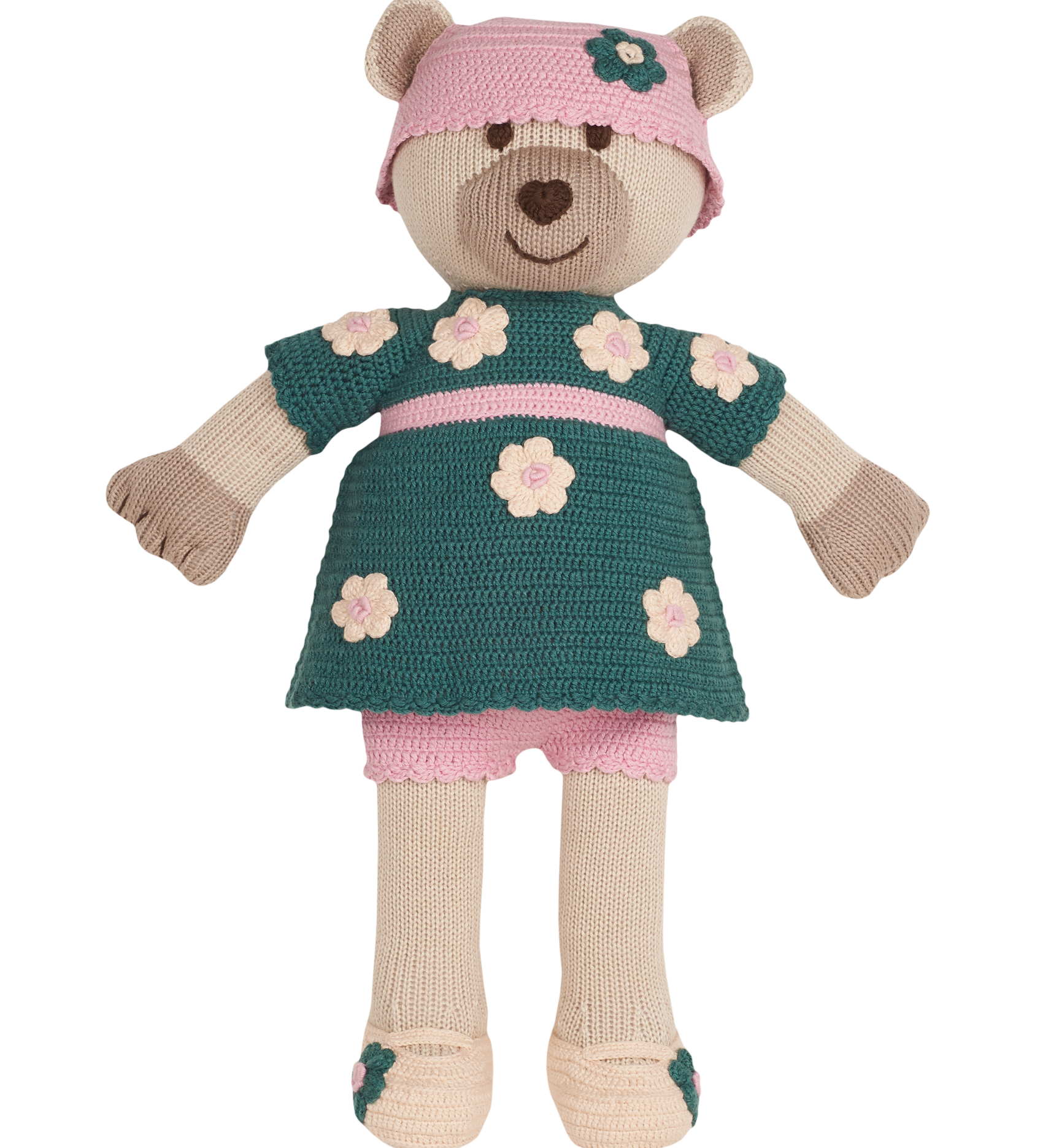 Girl - Sofi Handmade Bear Toy with Removable Hand Embroidered Outfit