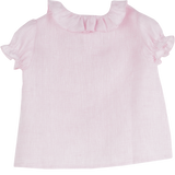 Baby Girl - Gemma Linen Short Sleeve Blouse
