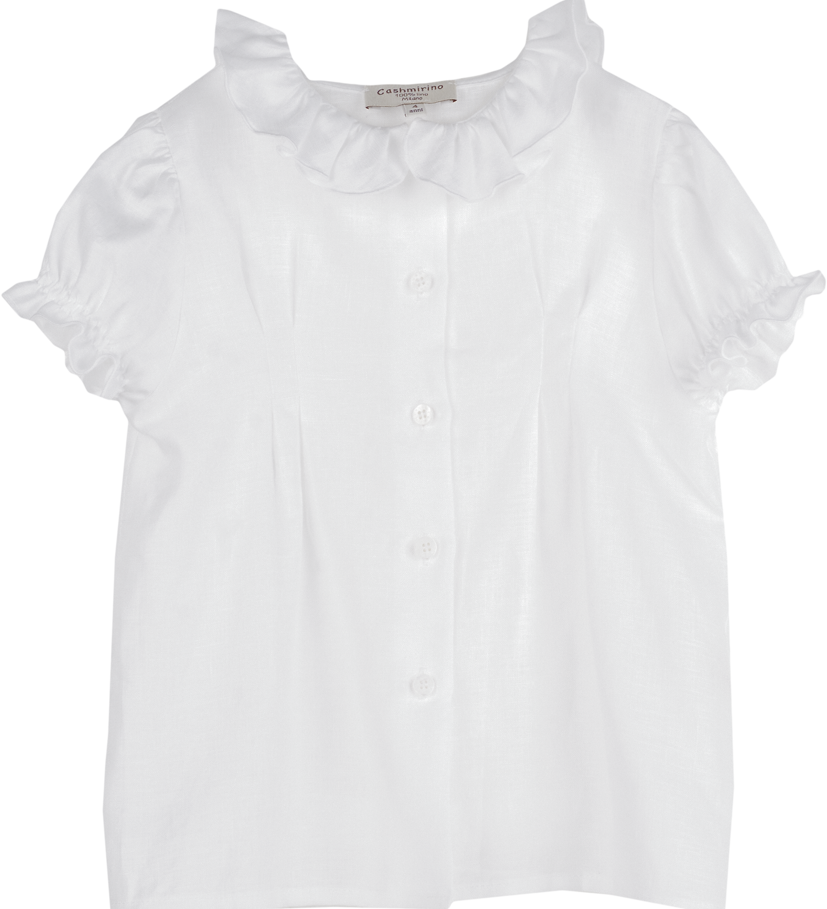 Girl - Gemma Linen Short Sleeve Blouse