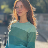 Womens - Giulia Striped 100% Cashmere Jumper