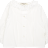Baby Girl - Callie 100% Cotton Blouse with Pleats and Ruffle Collar