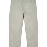 Girl - Kelly Lightweight Cotton Pull-On Trousers with Heart Back Pocket