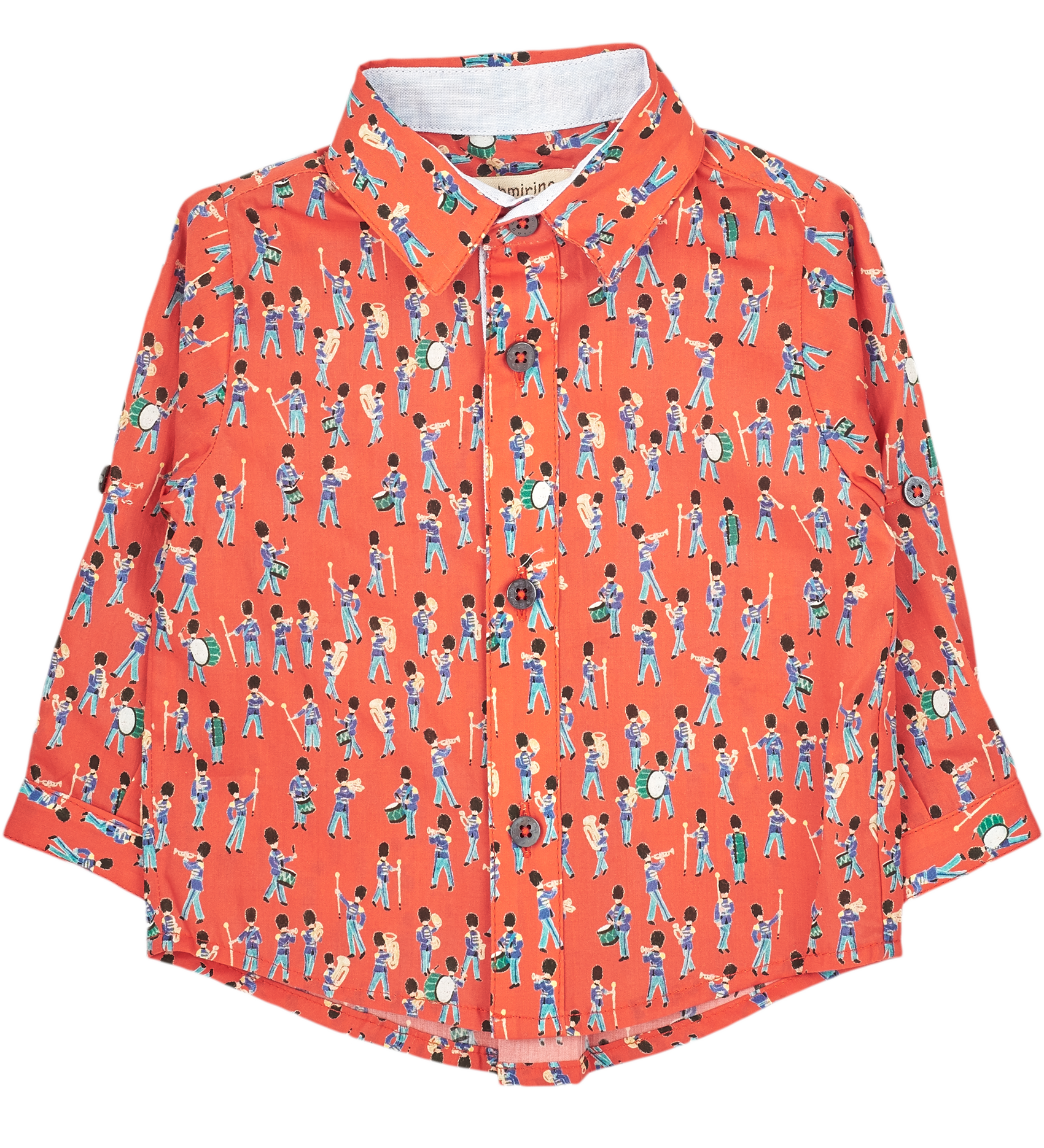Baby Boy - Oliver 100% Cotton Classic Collar Shirt with Playtime Prints
