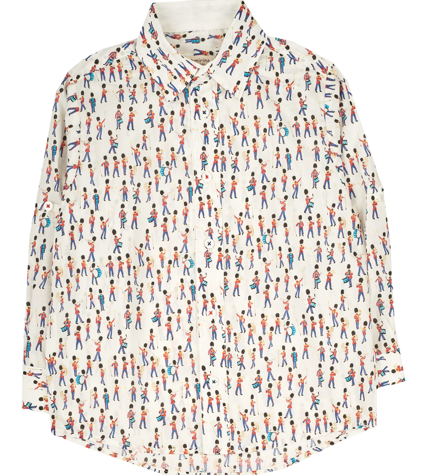 Boy - Oliver 100% Cotton Classic Collar Shirt with Playtime Prints