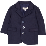 Cashmirino navy blue baby boy linen blazer.